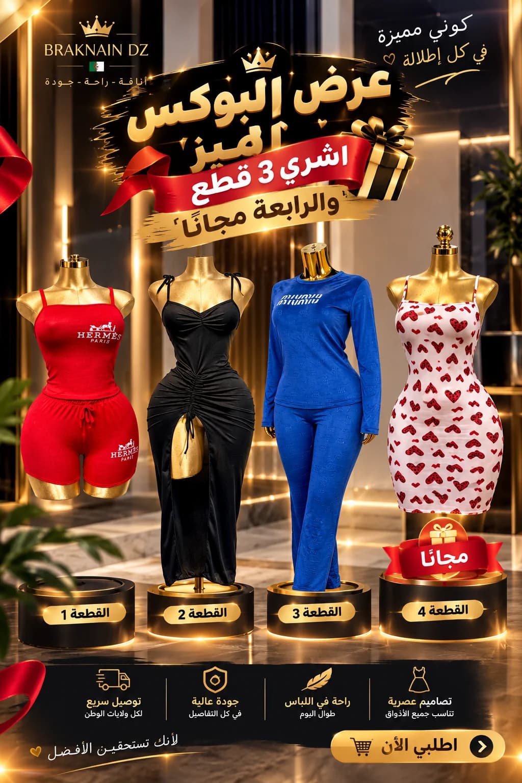 🎁 بوكس الأناقة 3+1 | اشري 3 قطع والرابعة مجاناً